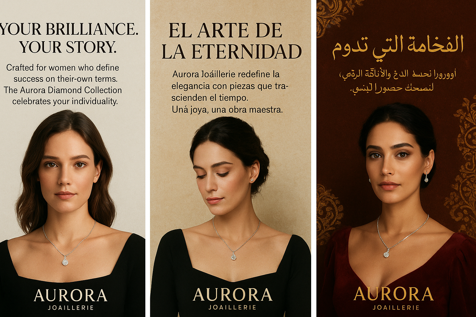 Image that shows small differences in international advertising design and copy.